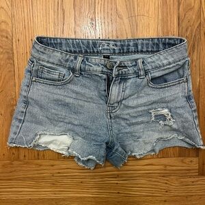 Art Class Light Blue Distressed Denim Shorts
